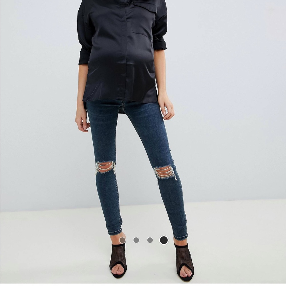 Asos over the bump Ridley maternity skinny jeans